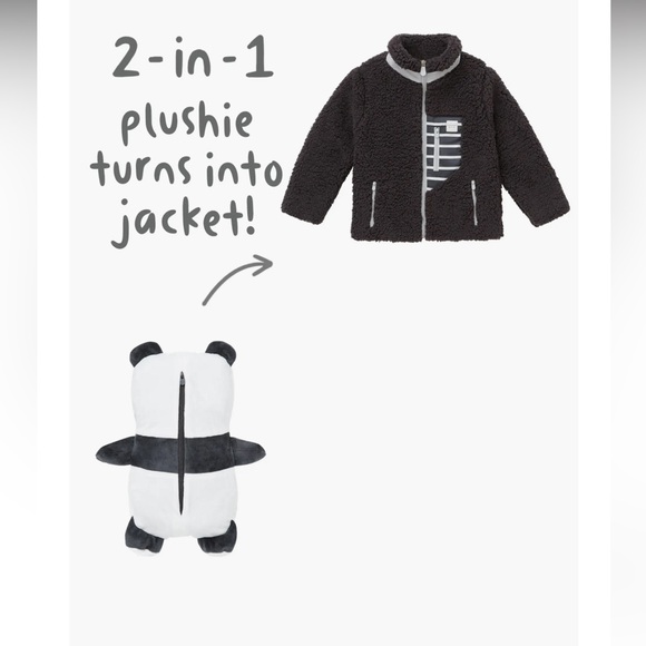 Kids' Papo the Panda 2-in-1 Stuffed Animal Fleece Jacket
Cubcoats - Picture 3 of 8